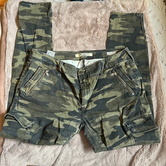 Juliette Mid-Rise Skinny Cargo Mavi Jeans - Picture 2 of 2